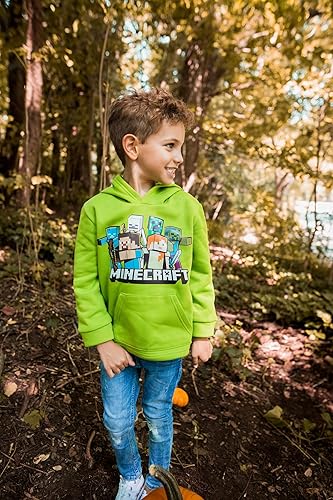 Miniatura 3 de Minecraft Sudadera con capucha de forro polar para niños pequeños a niños grandes (4-18-20)
