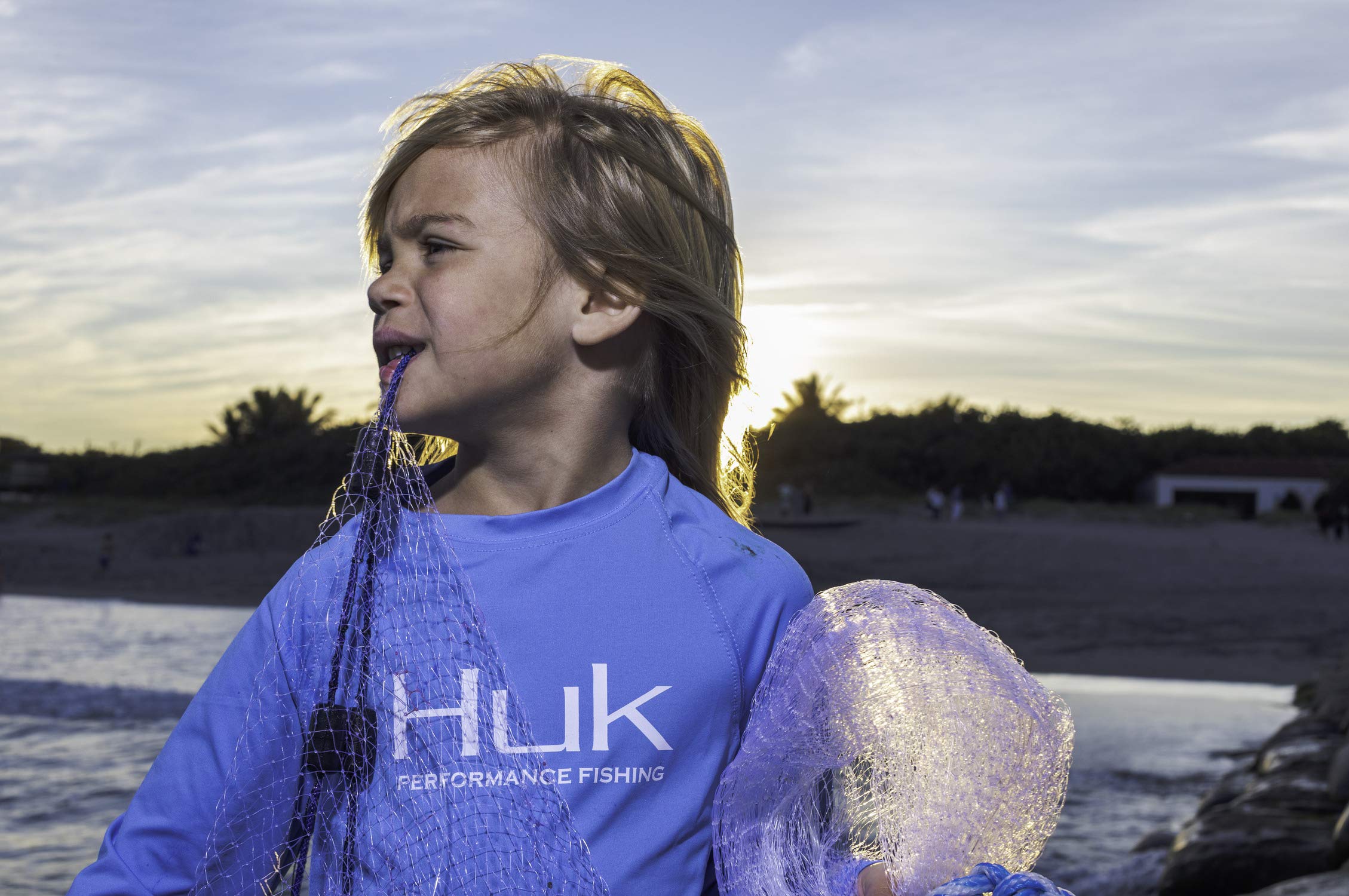 HUK Długi rękaw Uniseks - dzieci Pursuit Vented | Kid's Long Sleeve Performance Fishing Shirt With +30 Upf Sun Protection