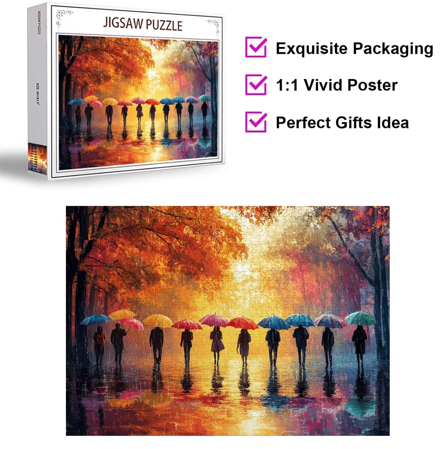 Puzzle 6000 Pezzi astratto Puzzle Classici per Gioco Familiare, n-60 | Impossibile Puzzles, Intrattenimento Creativo, Rilassamento Intelligence, Regalo per Amore e Amico, Decorazioni Casa, Autunno