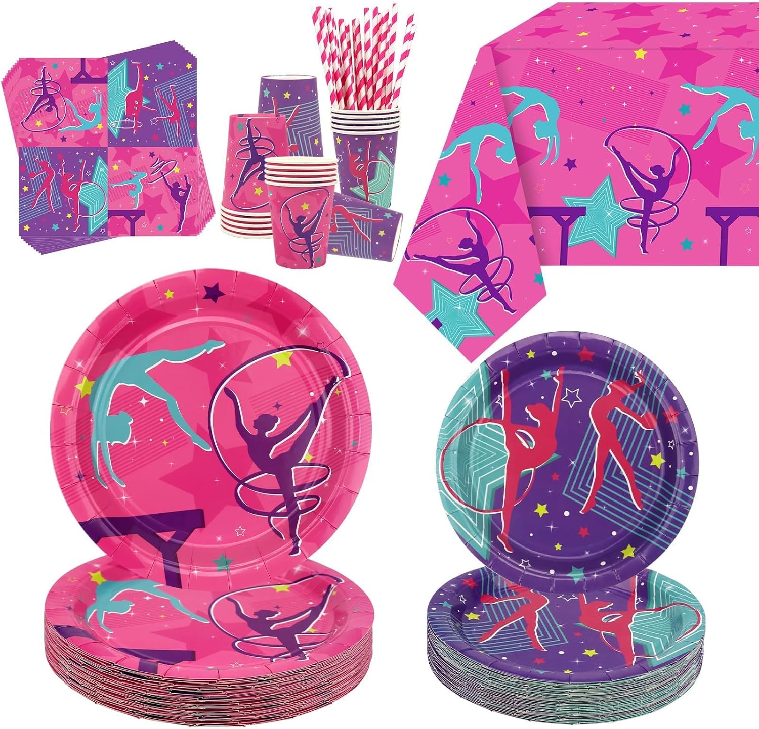 Gymnastics Birthday Party Decorations Gymnastics Theme Party Supplies