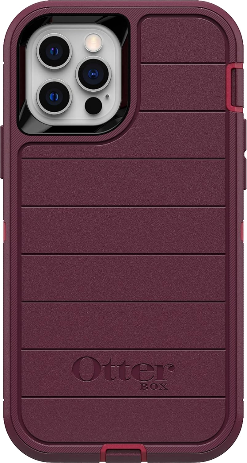 OtterBox Defender Pro Series for Apple iPhone 12 & 12 Pro (77-80880) - Burgundy