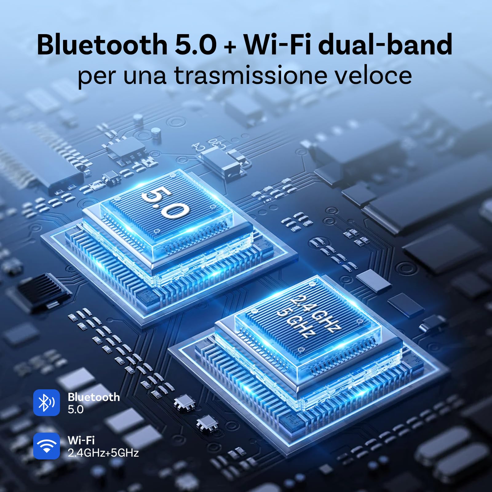 OTTOCAST U2Air Pro Adattatore CarPlay Wireless, Adattatore Bluetooth Apple CarPlay per iPhone, Plug & Play per auto CarPlay cablato OEM, WiFi Dual-Band, Aggiornamento online