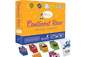 Continent Race: Family and Adult Board Game