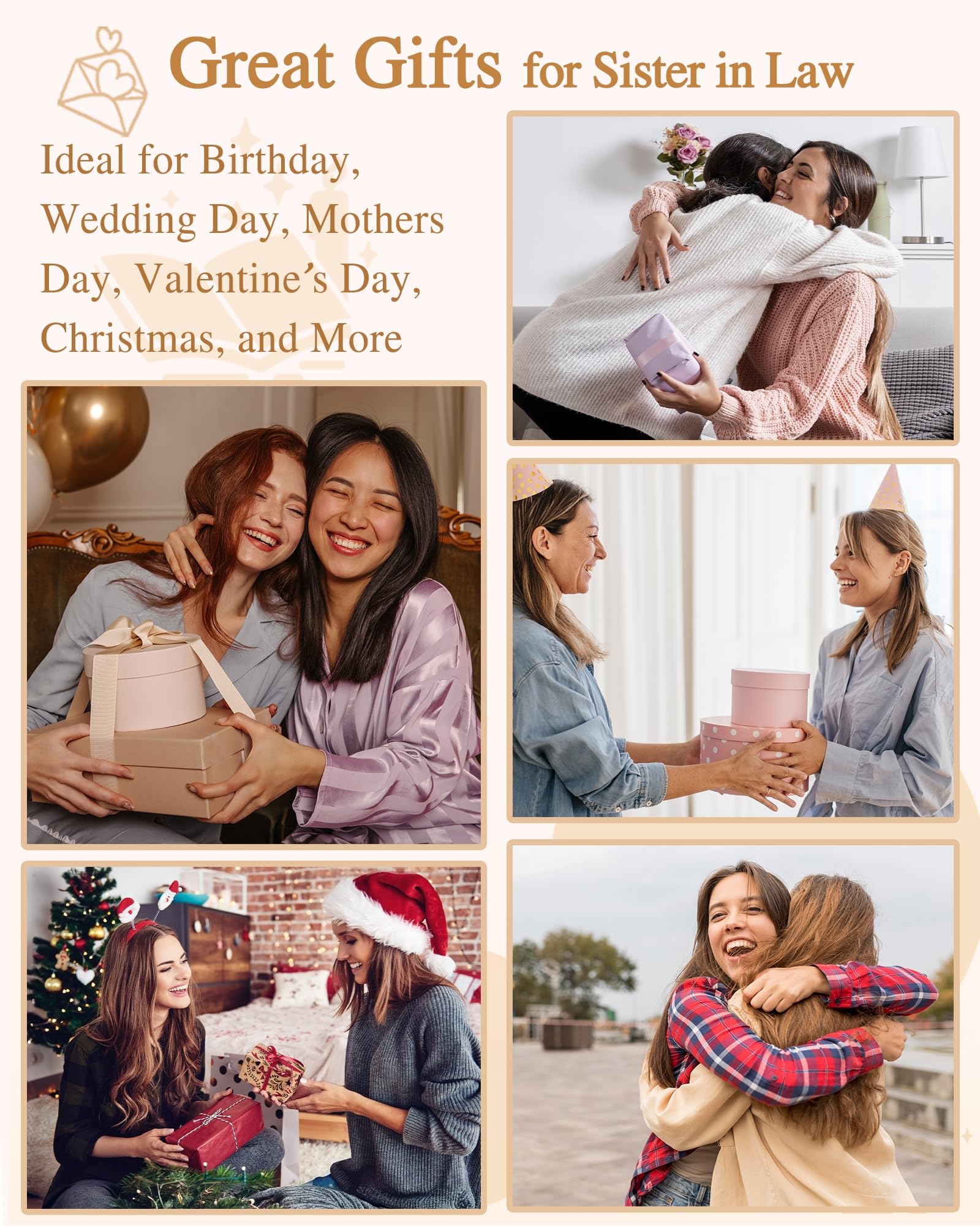 Shonyin Everlasting Heart Necklace for Women Girls Mother (Bonus) Daughter (Sons) Girlfriend Grandma Granddaughter Mother Daughter in Law Sister (in Law) Soulmate Wife Birthday Christmas Gifts