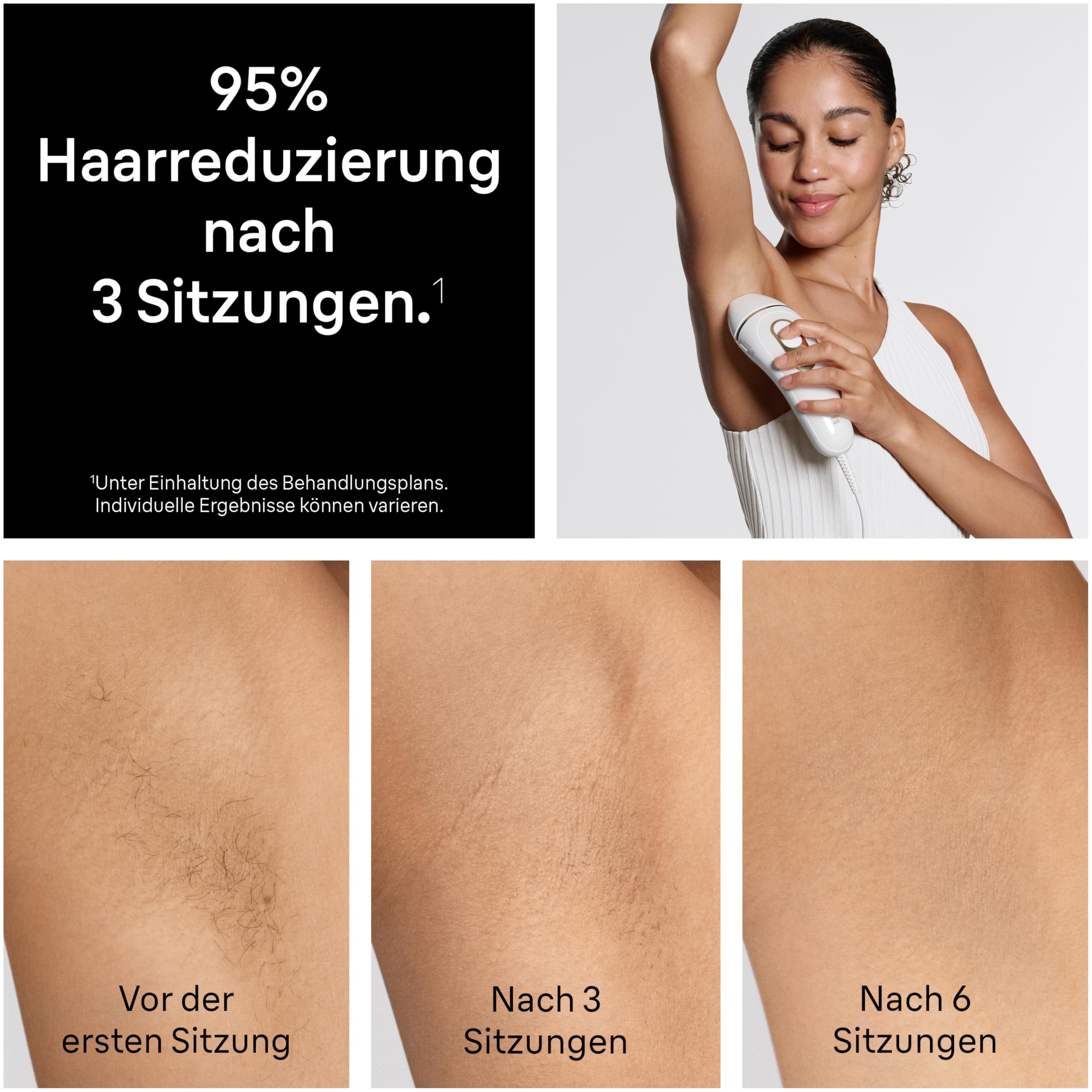 Braun Silk·expert Pro 5 IPL Gerät Haarentfernung PL5234 Weiß/Silber