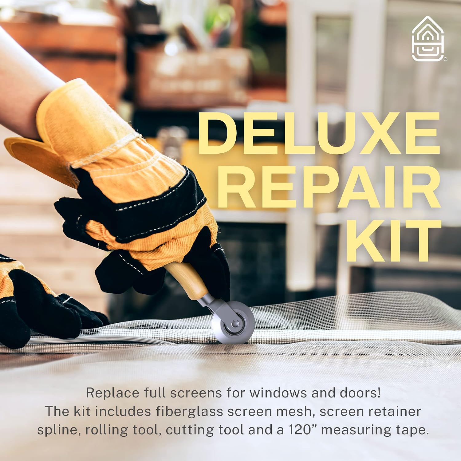 39x118 inch Windows and Screen Door Replacement Repair Kit with Tool Set for Easy Installation, Grey