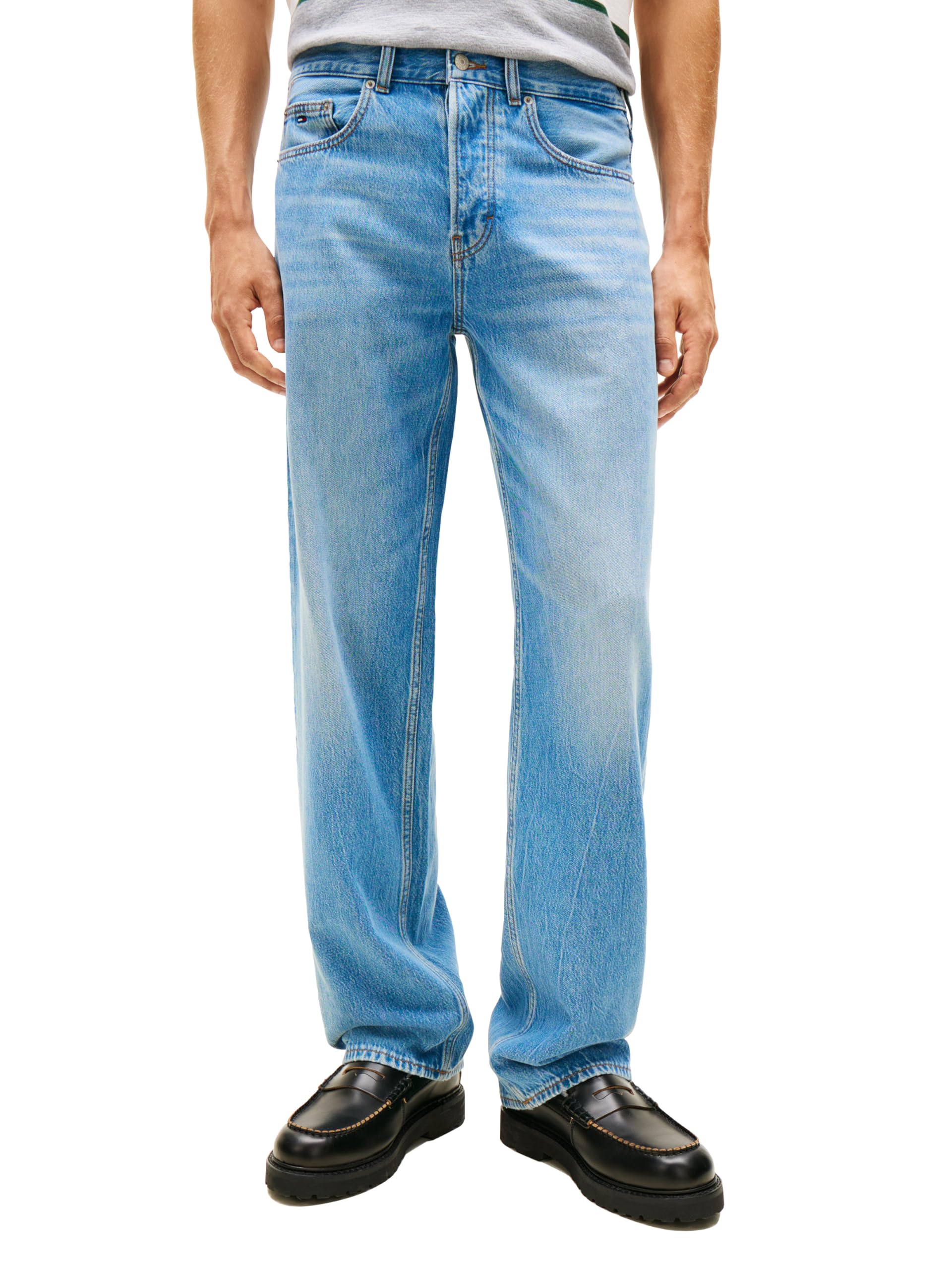 Men's Relaxed Straight Stretch Jeans