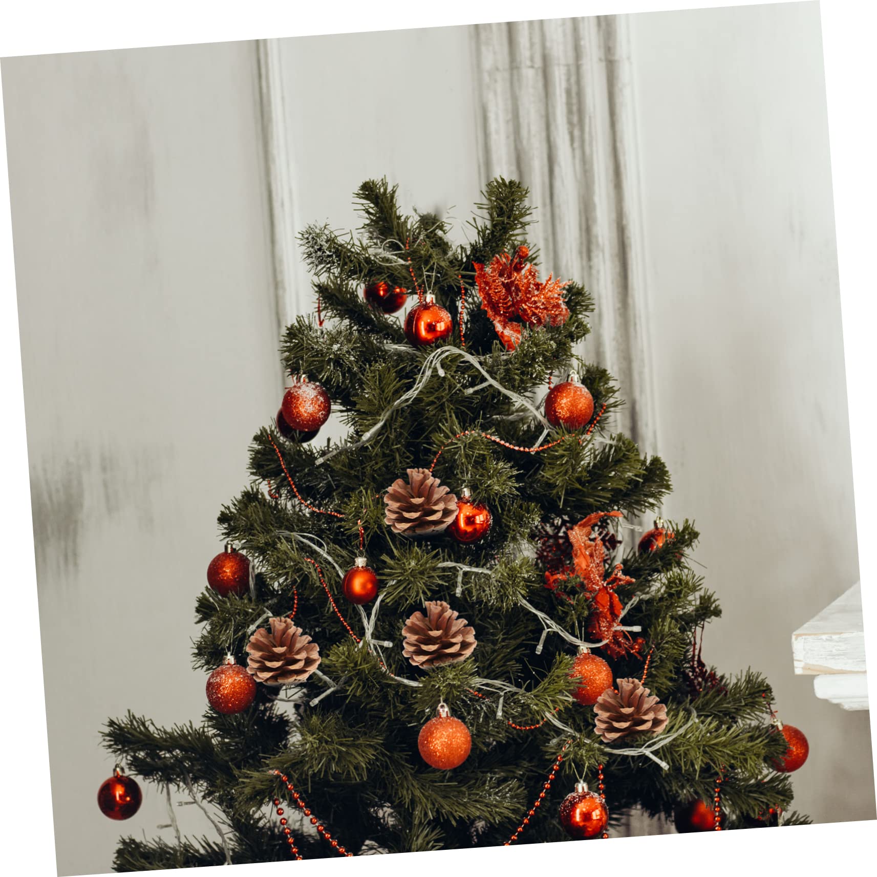 48 Stück Natürliche Getrocknete Tannenzapfen Weihnachtsdekoration Zum Aufhängen Für Bastelarbeiten