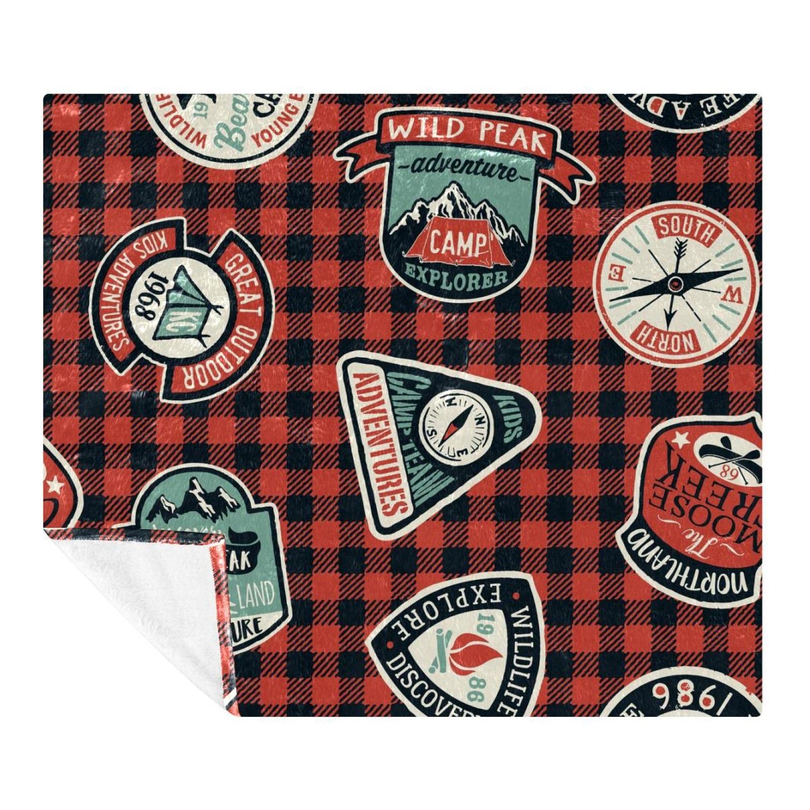 Couverture douce pour voyage et canapé plaid léger lit enfant 150x130