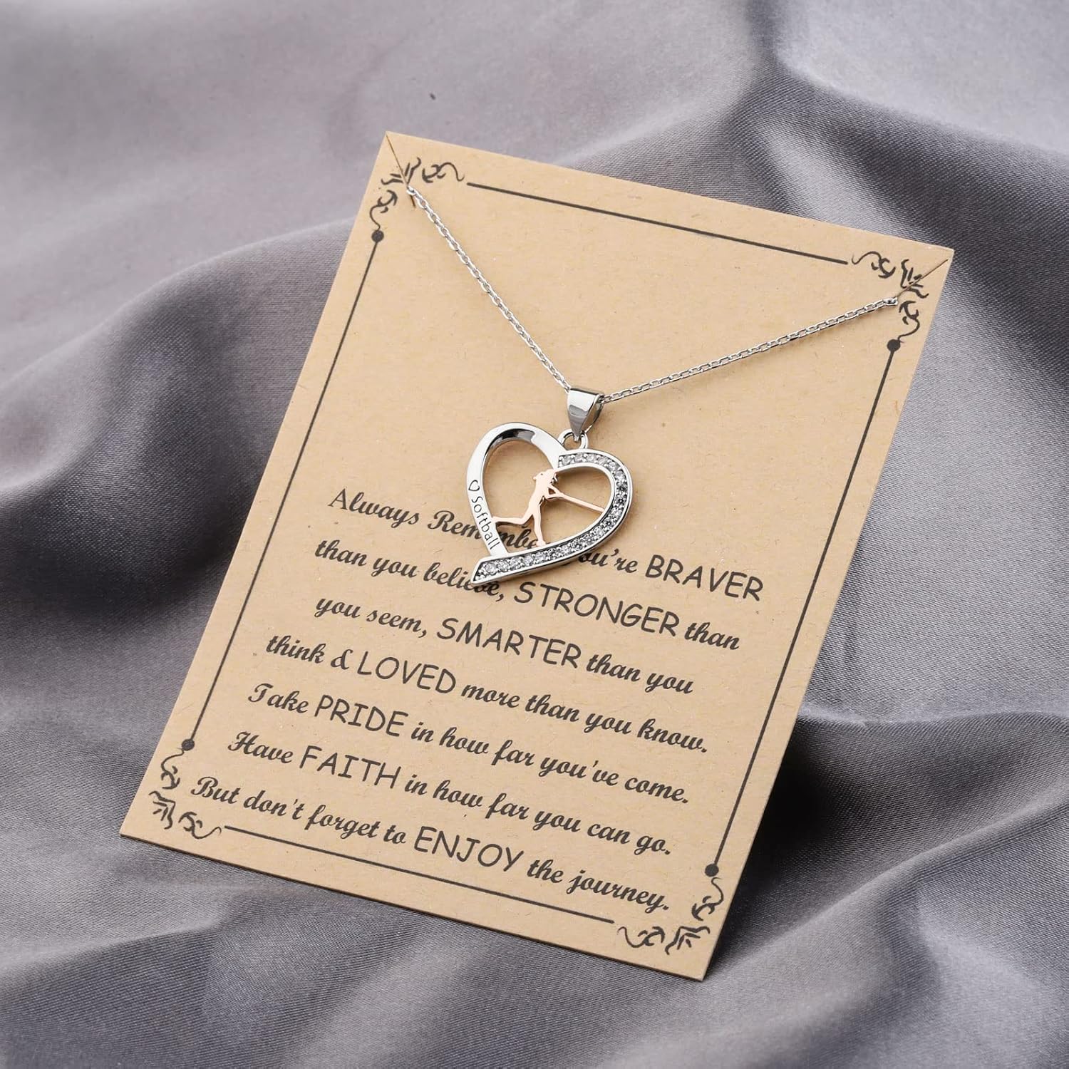 BNQL Softball Necklace for Girls Women Softball Lover Gifts Player Teams Gifts Sport Pendent Necklaces Jewelry Gift - Image 4