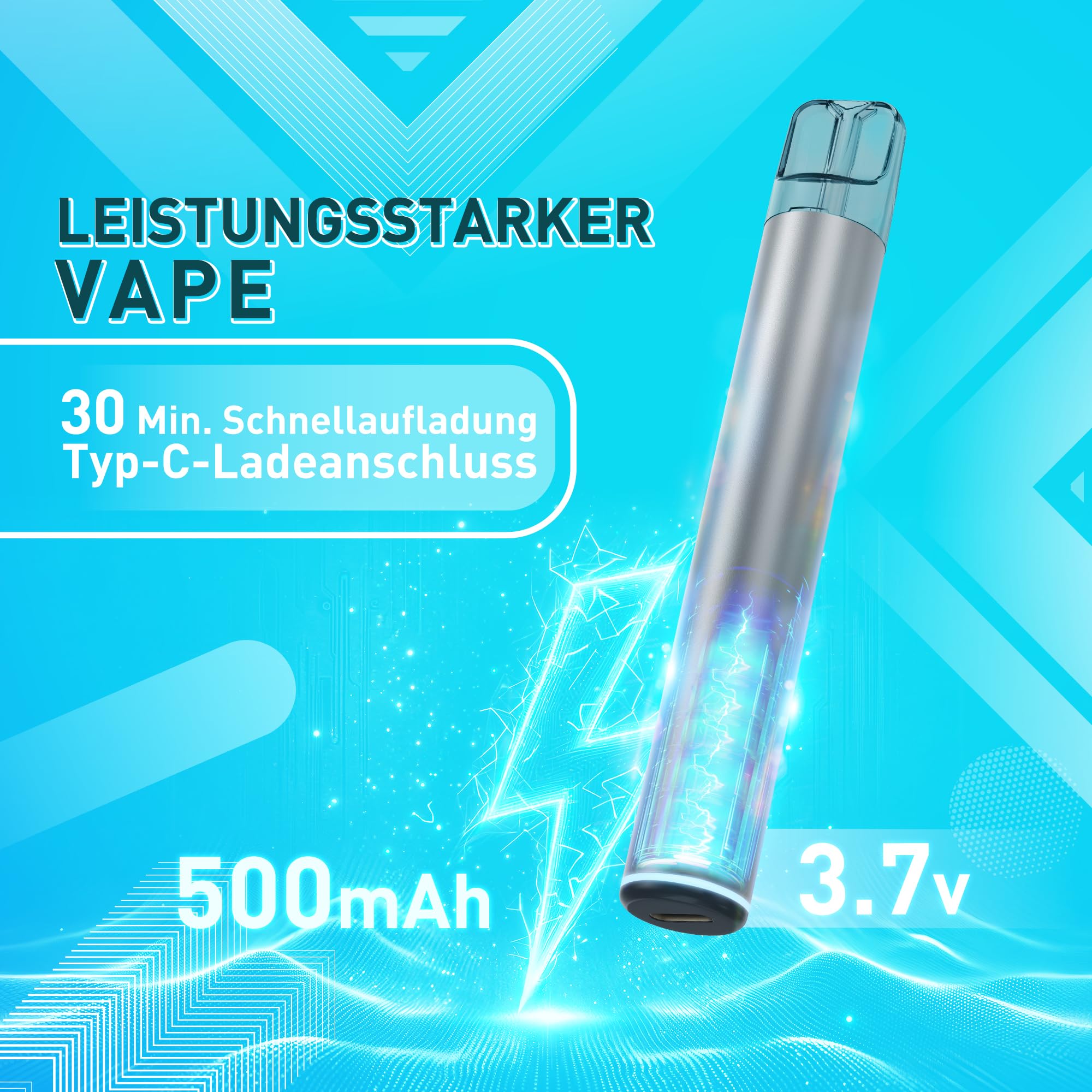 KINEX E Zigarette Starterset, Verdampfer E Zigarette Pod System Kit, Mini  Vape Pen, Aufladbare Vape Farbe Silber-Grau, Ohne Nikotin: Amazon.de:  Elektronik & Foto
