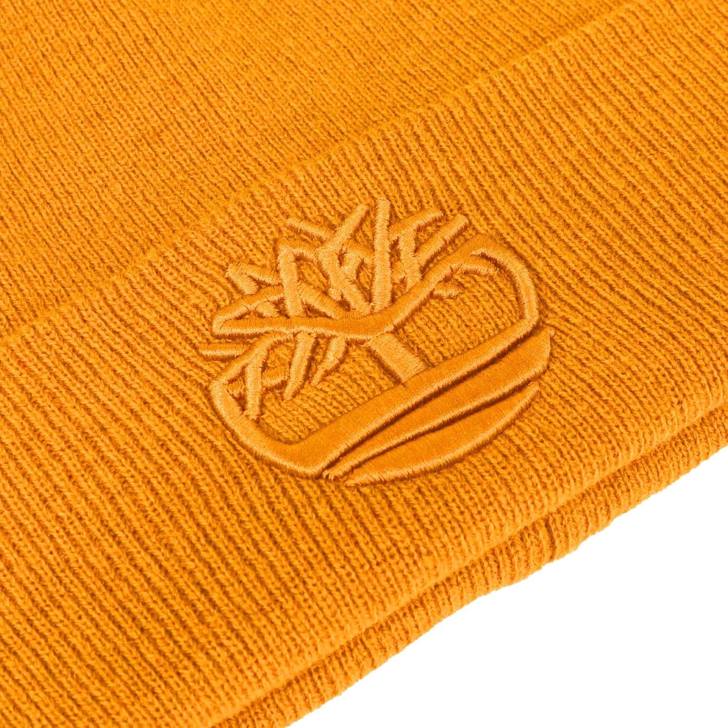 Timberland Men’s Tonal 3D Embroidery Beanie - Soft Knit Winter Hat, Raised Logo, Warm Stretch Fit for Cold Weather Wear - Image 5