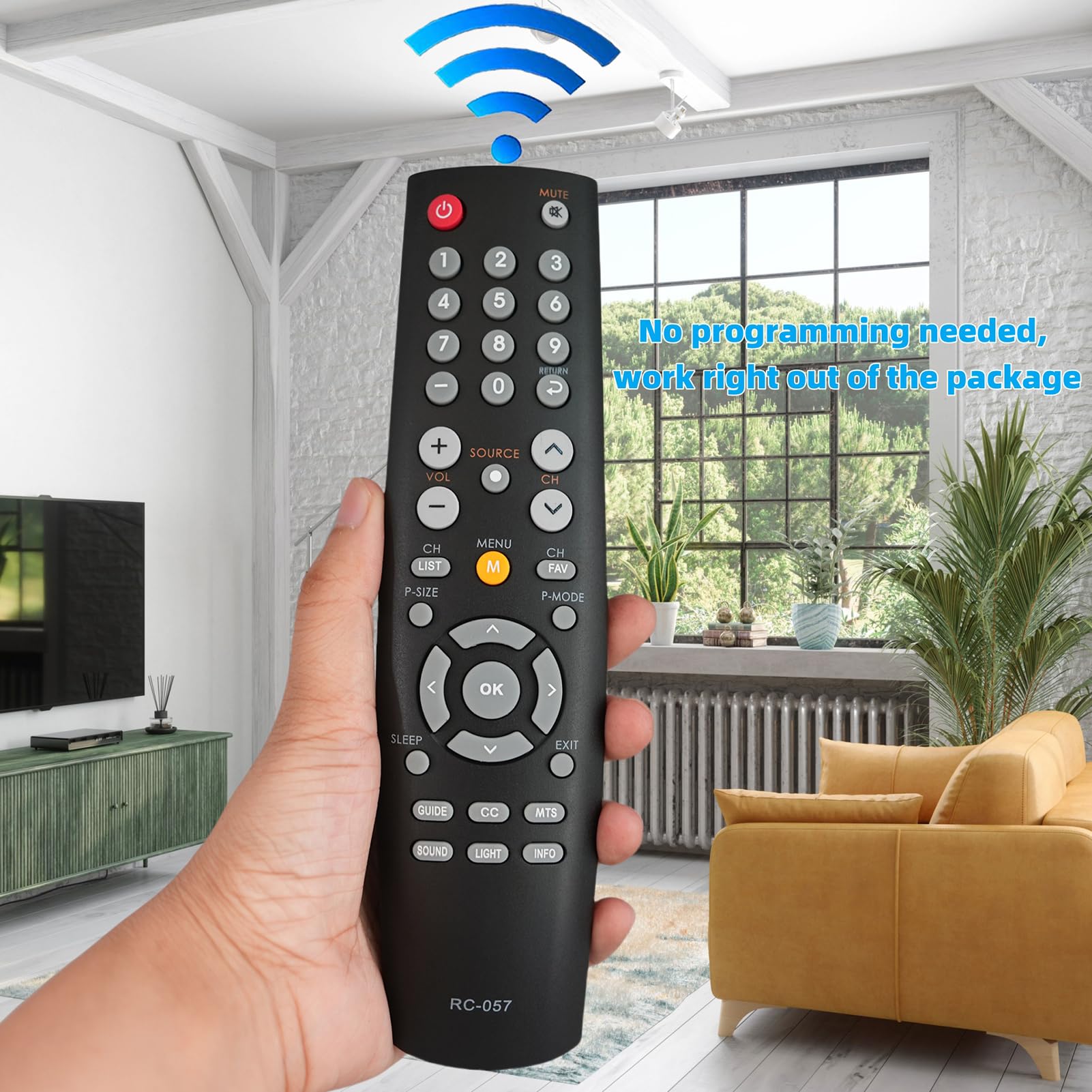 Amazon | ユニバーサルリモコン RC-057 RC057 COBY TVテレビに対応