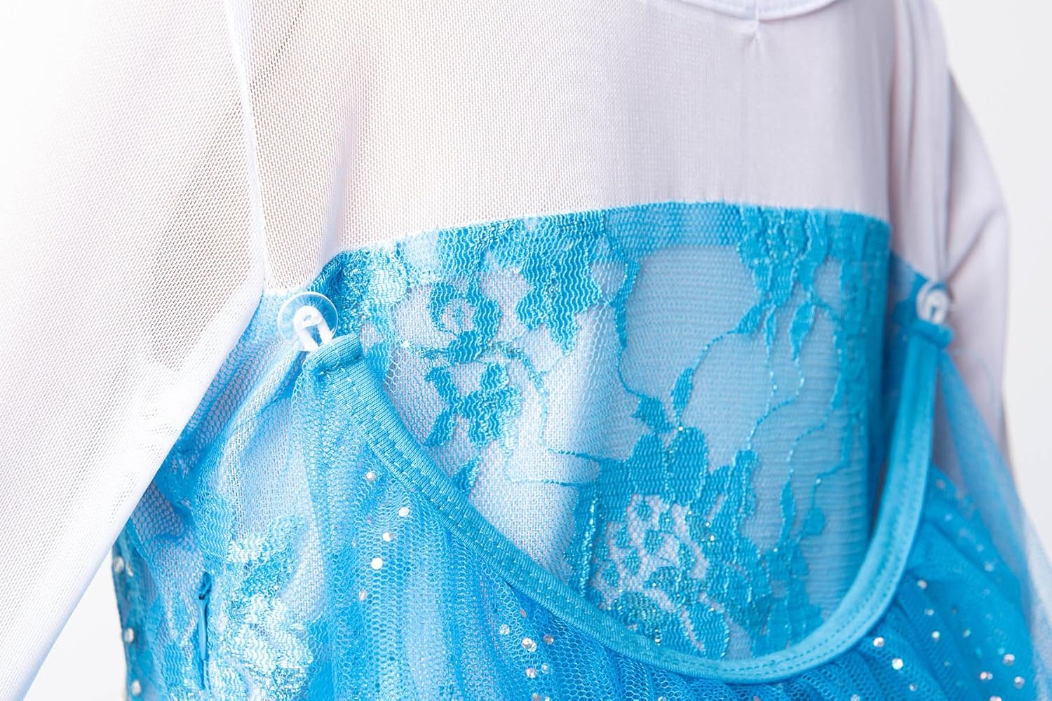 Funna Elsa Costume for Girls Princess Dress Up Halloween Cosplay Party with Accessories - Image 4