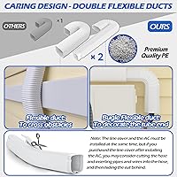 Vista 5 de 3'' 17 Ft [Quick Installation] PVC Decorative Line Cover Kit for Ductless Mini Split Air Conditioners, Central AC and Heat Pump Systems