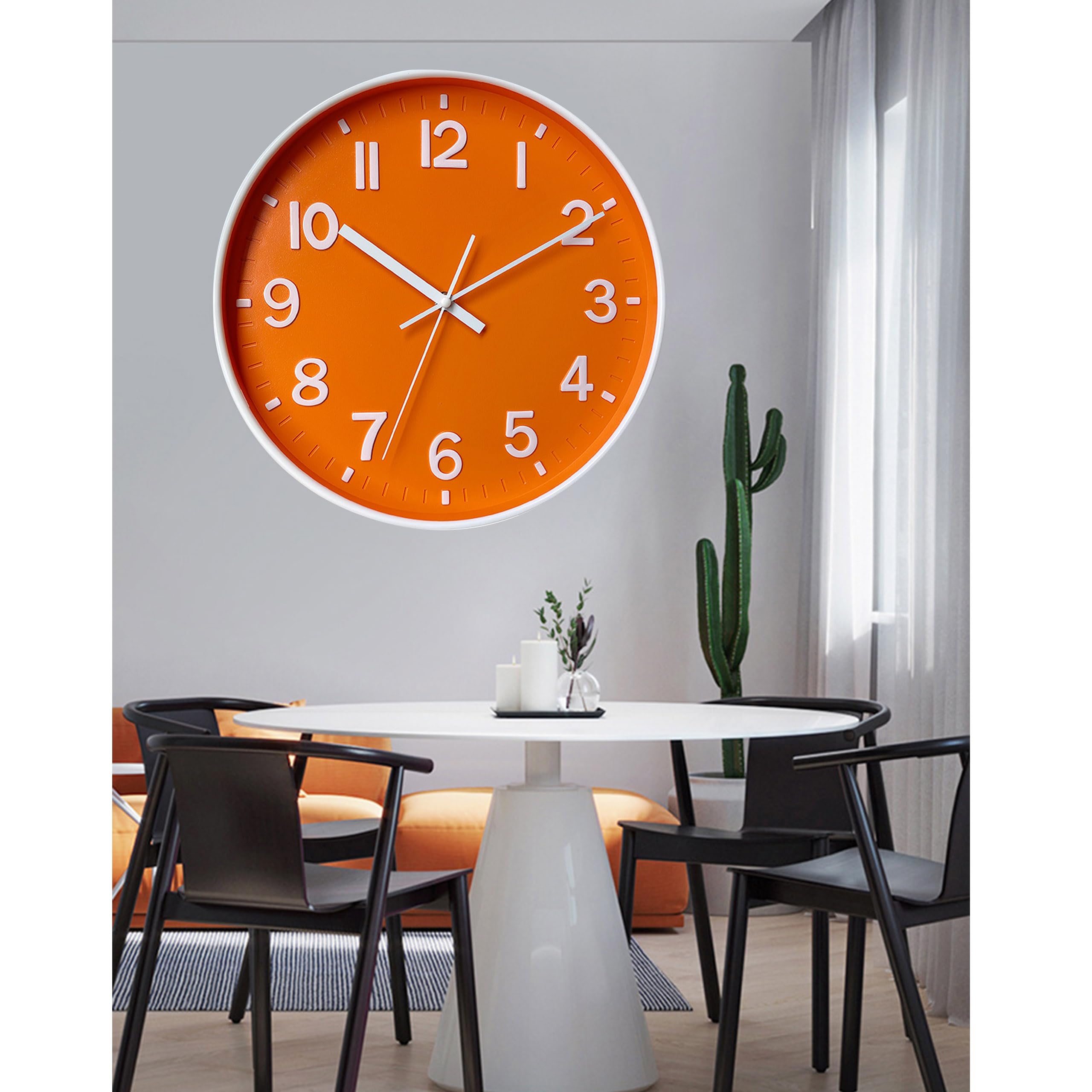 Amazon.co.jp: おしゃれ 壁掛け サイレントウォールクロック 北欧 時計  