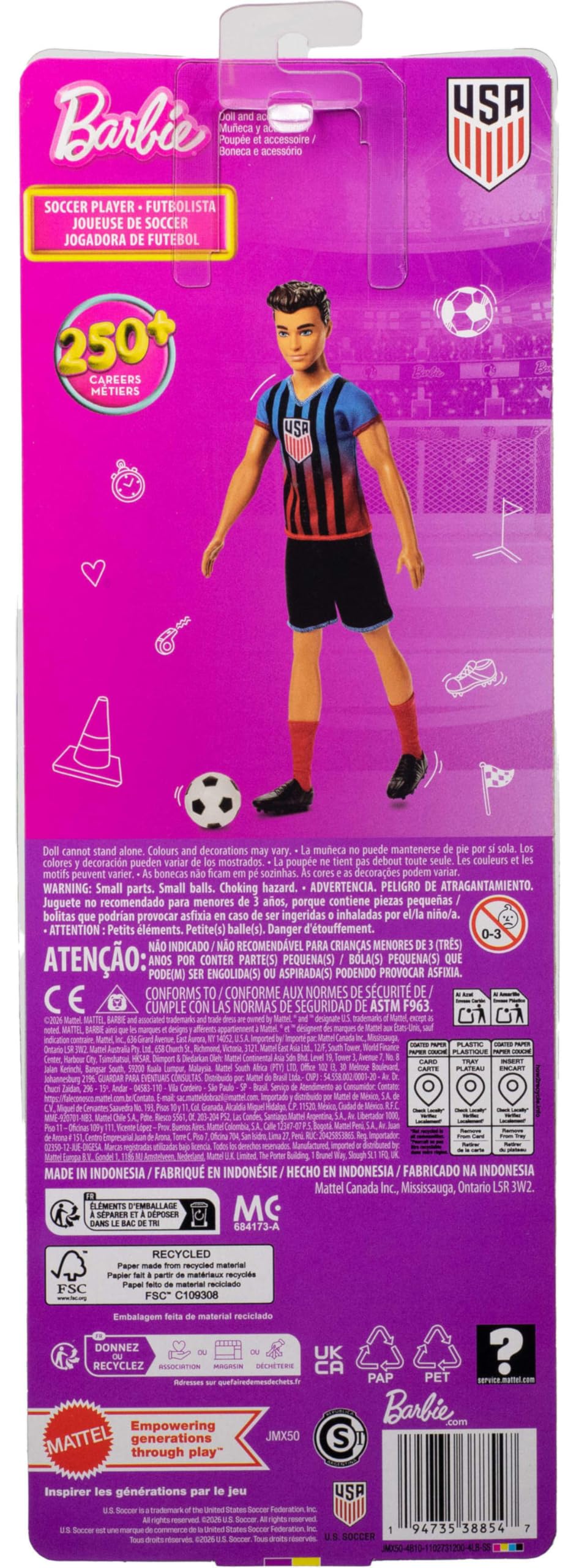Barbie Carriera - Ussf Soccer Ken