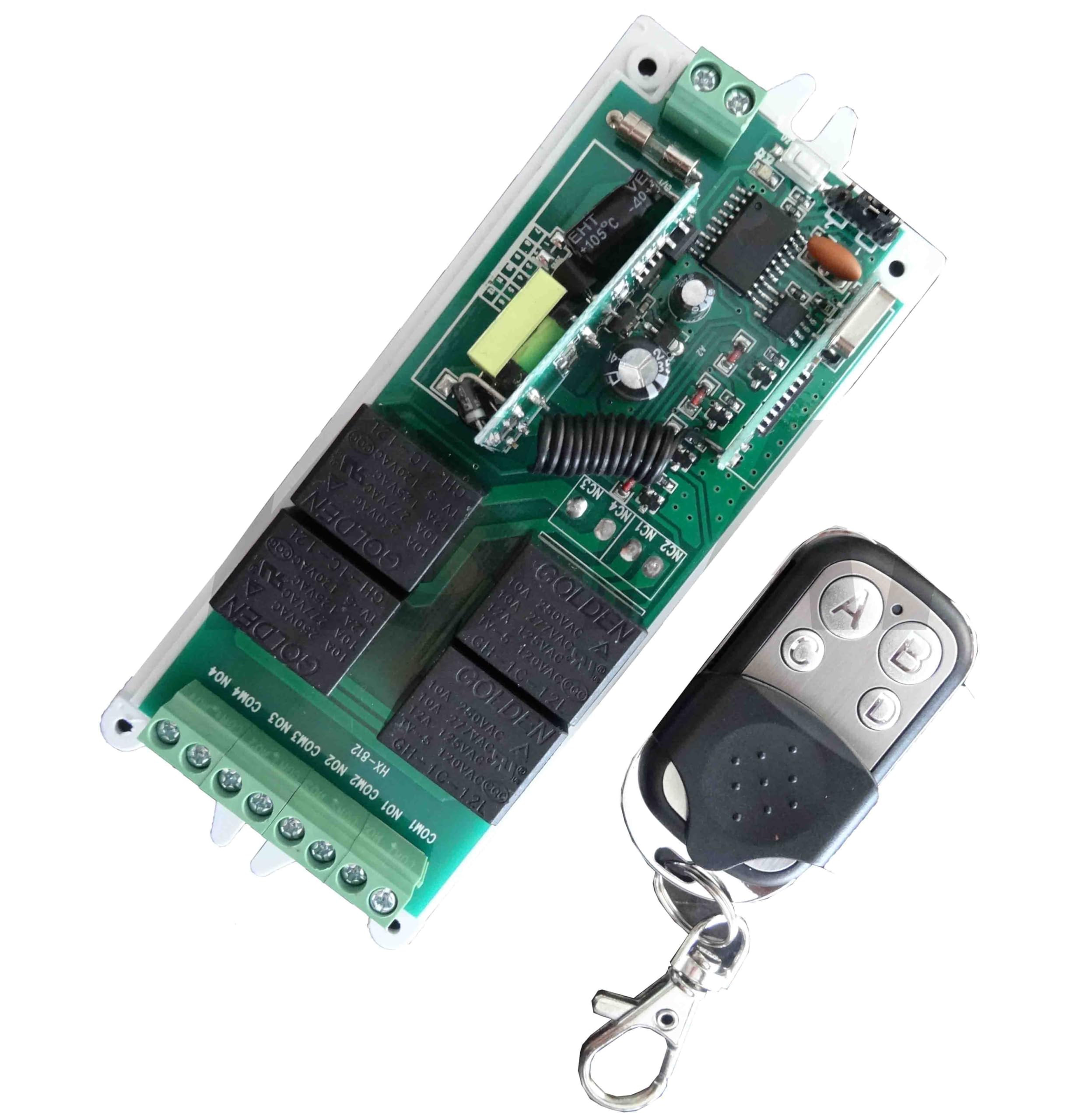 TK STAR Télécommande 4 canaux 433 MHz sans potentiel convient pour portail de garage commande de portail de garage commande de portail de garage commande de portail de garage, bouton Hörmann, Novoferm