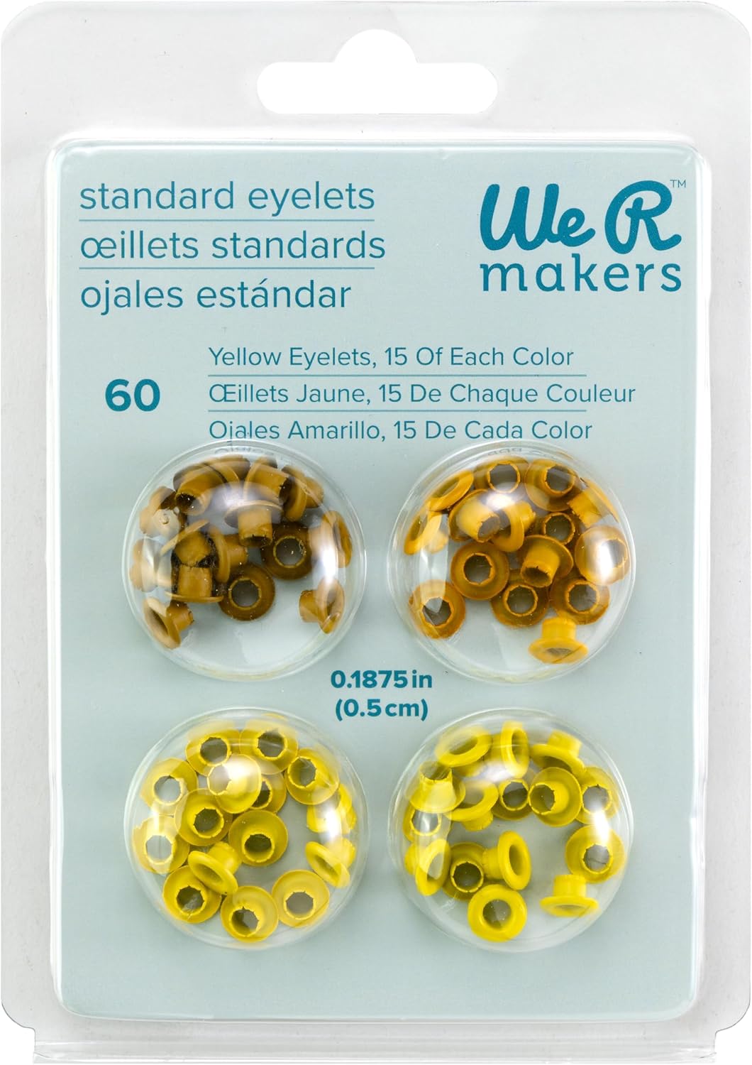 We R Eyelets Standard 60/Pkg-Yellow