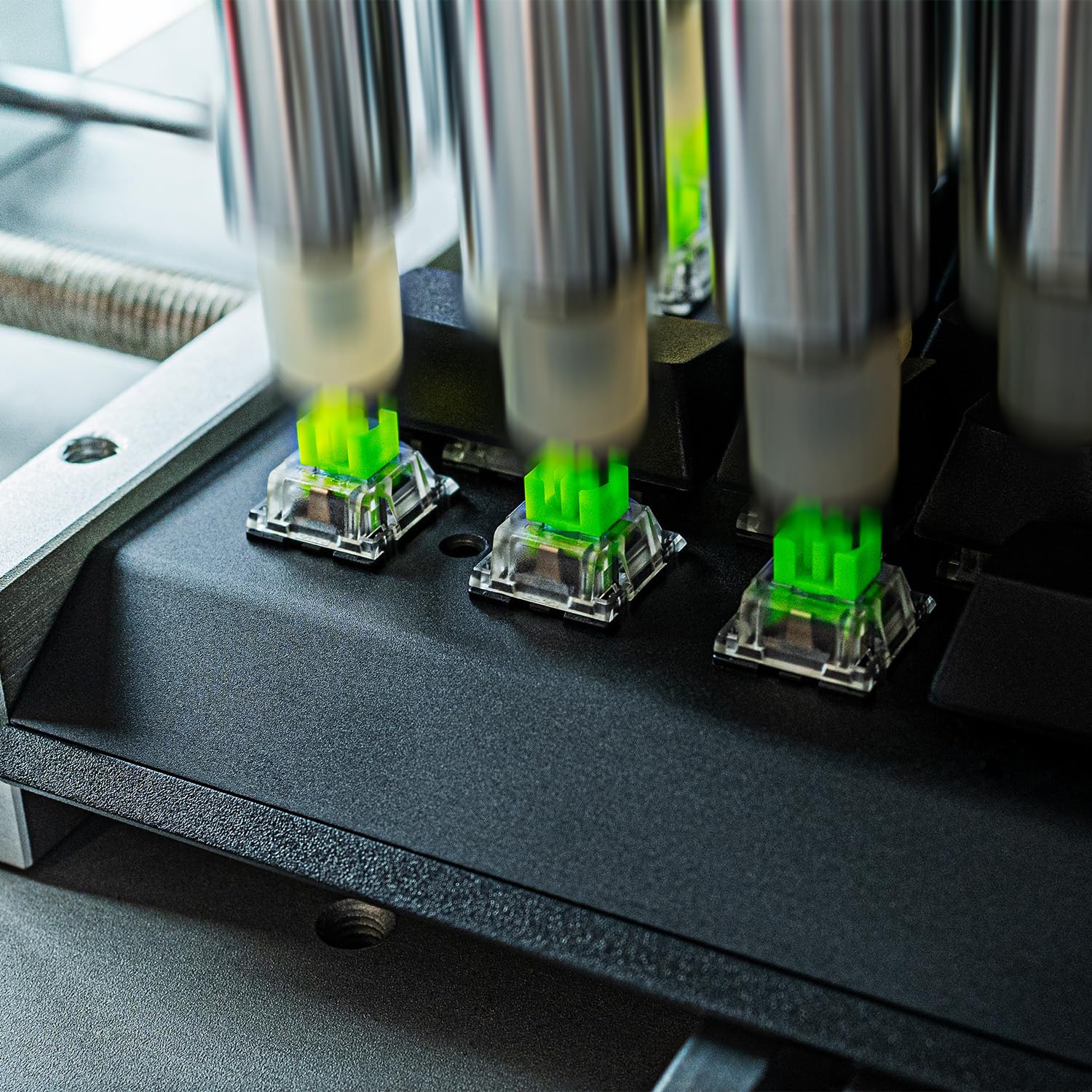 Razer Pack de Switches Mécaniques - Switches Verts Clicky (3e Gén, Logement de switch transparent avec lentille LED, Jusqu'à 100 millions de frappes, Connecteurs à 3 broches polyvalents)