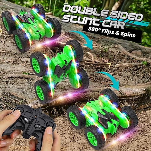 Miniatura 9 de TOY Life Coche de control remoto para niños de 2.4 G HZ, auto de acrobacias a control remoto, juguetes de control remoto para niños y niñas, auto de