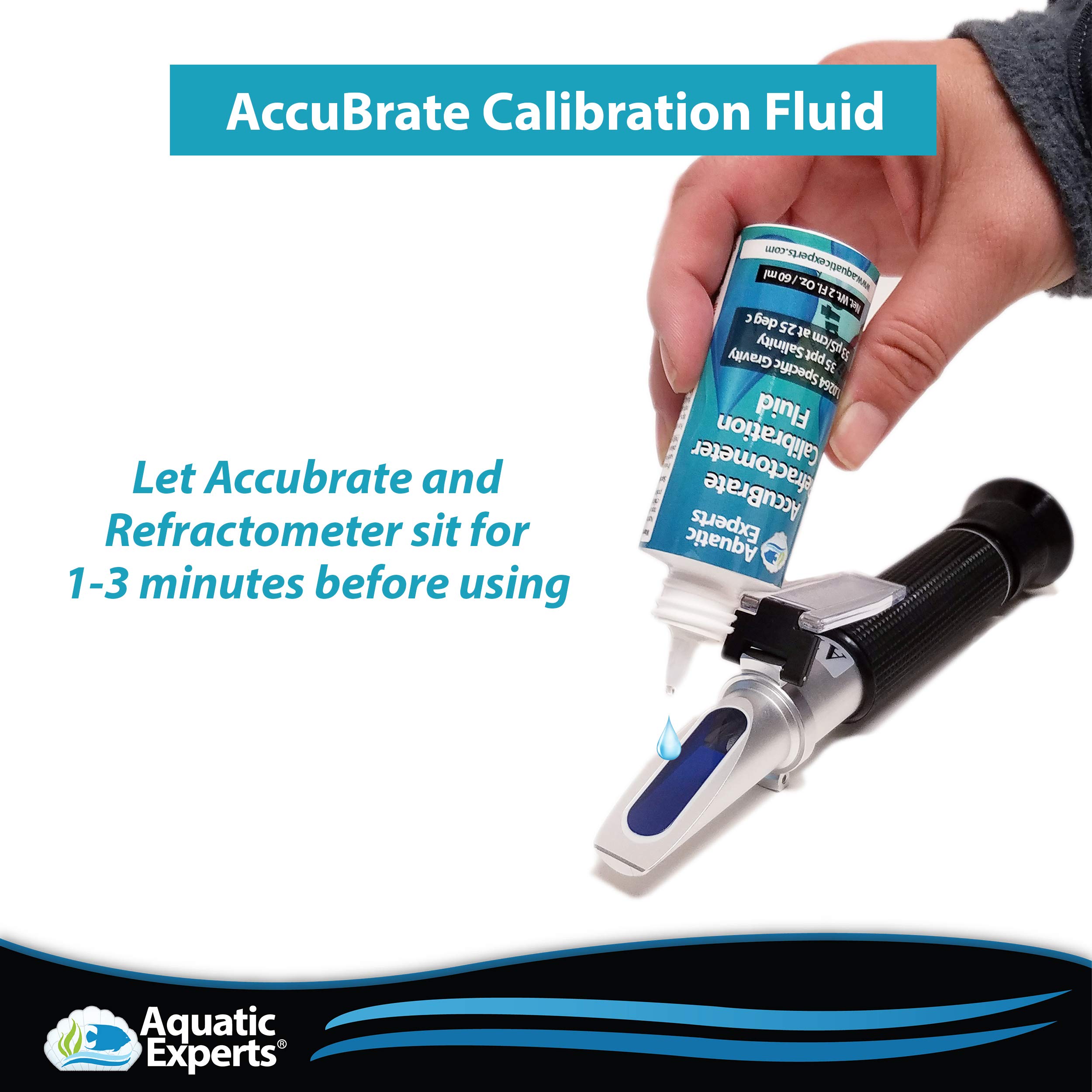 AccuBrate Refractometer Salinity Calibration Fluid 60 ml Solution to