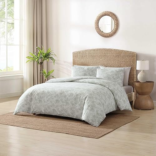 Miniatura 10 de Tommy Bahama - Juego de funda de edredón tamaño Queen, juego de ropa de cama reversible de algodón con fundas a juego, decoración costera del hogar