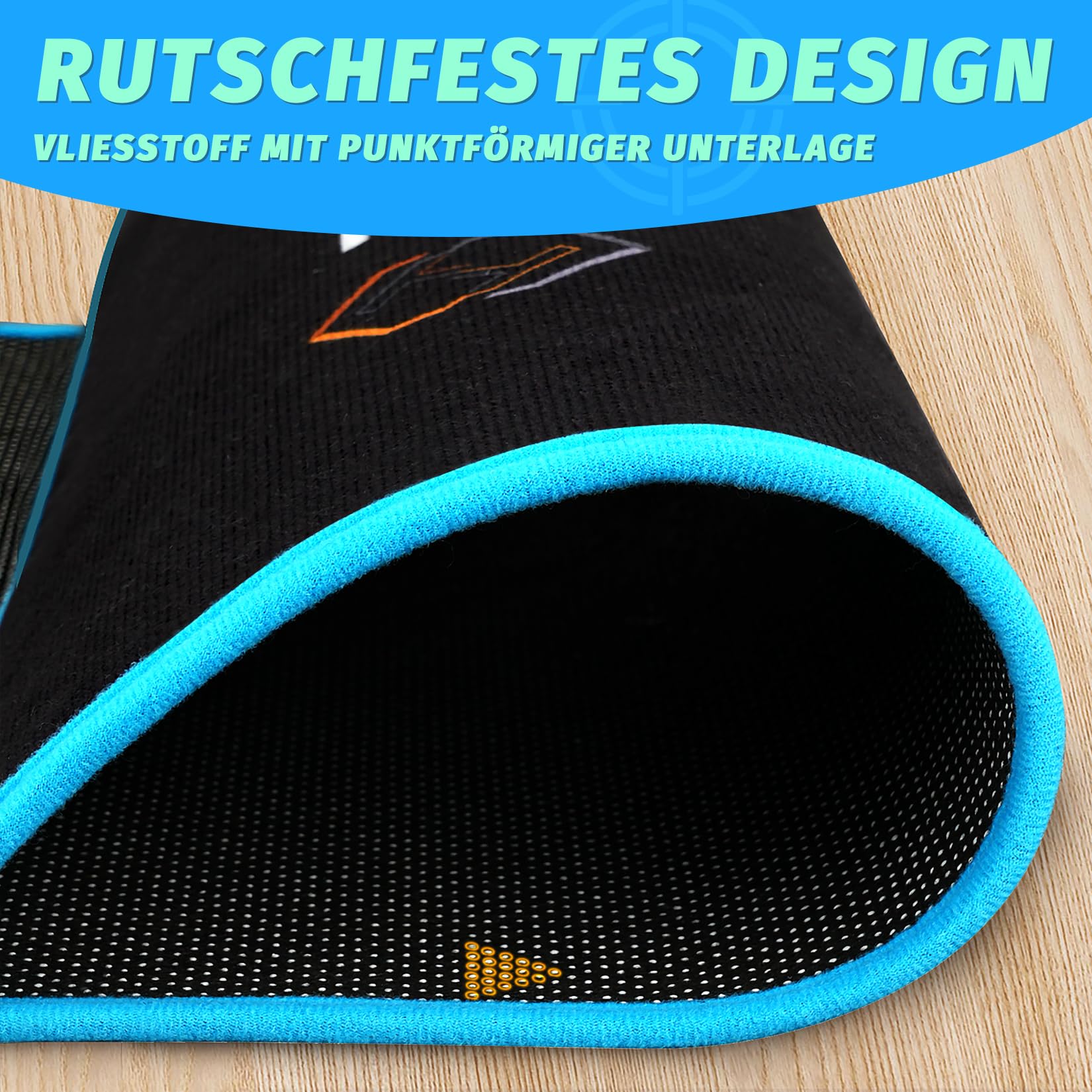 Turnart Dart Matte Dart Teppich Dartpfeile Dartpfeile Zubehör für Dartscheibe Dartmatte für Steeldart Dartteppich mit Abwurflinie