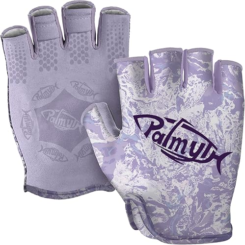 Miniatura 12 de Palmyth Guantes de pesca UV Stubby con protección solar para hombres y mujeres, UPF 50+ SPF para kayak, remo, canoa, remo, conducción