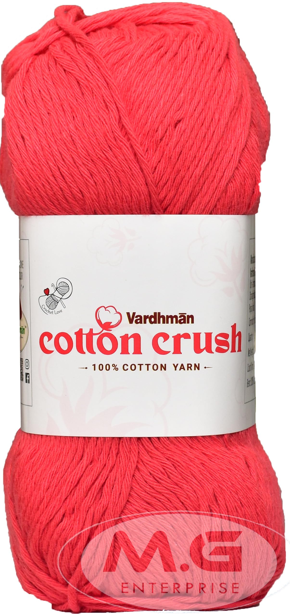 M.G ENTERPRISE Cotton Crush 8-ply Red 100 GMS 100% Cotton Ball Hand Knitting Cotton/Art Craft Soft Fingering Crochet Hook Yarn, Needle Knitting Yarn Thread Dyed-SP Art-AFCC (B0DDPP1D29) Amazon Price History, Amazon Price Tracker