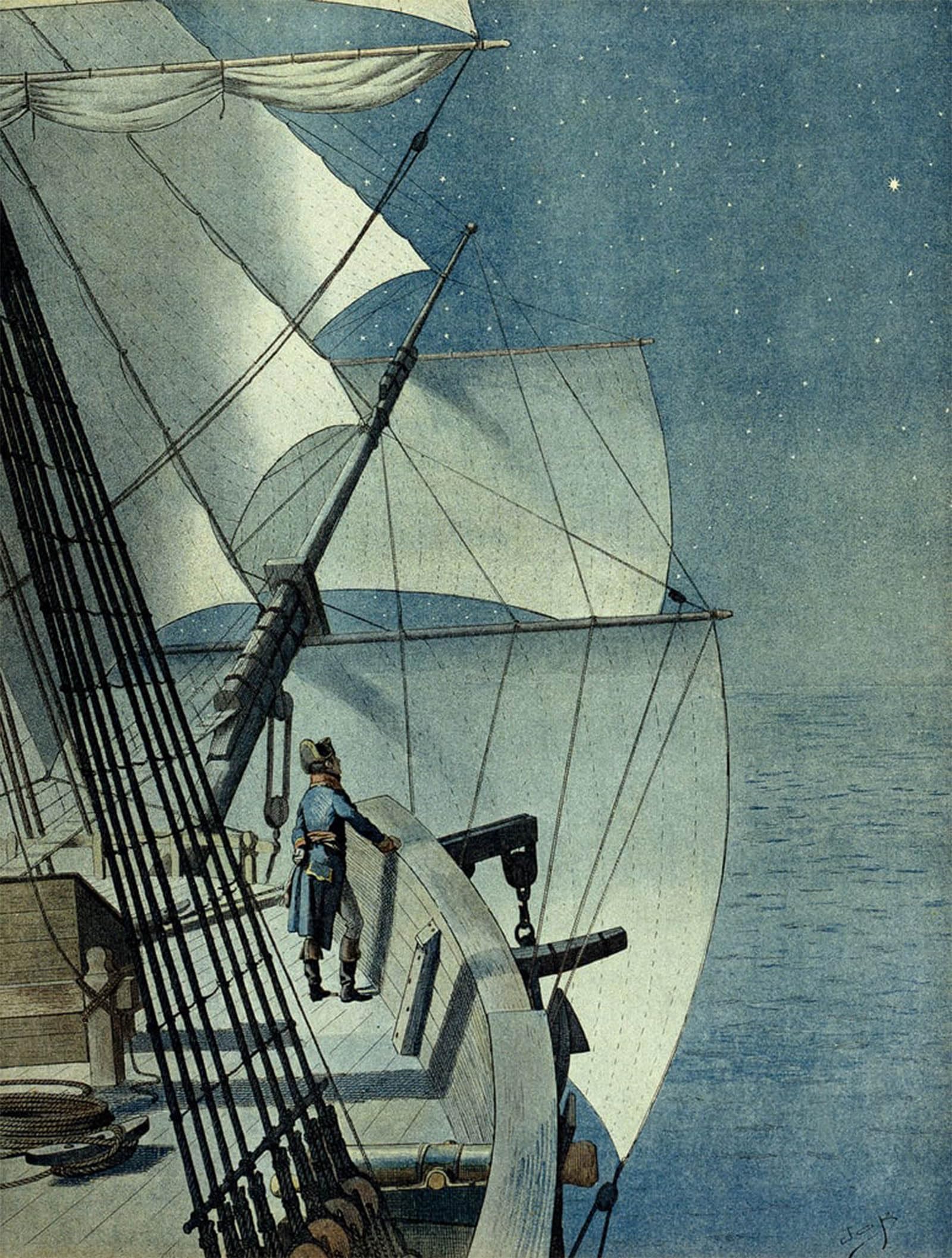 POSTERIIk Vintage Classic Picture Landscape Artwork Campaign of Egypt Return From Alexandria to Egypt Aboard the Fregate la Muiron Portrait Canvas Painting for Office Home Decor 60x90cm