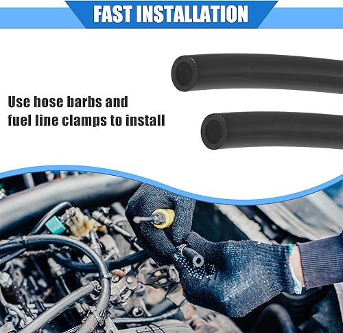 Miniatura 14 de Manguera de ventilación de combustible, 0.2 x 315 pulgadas, 0.197 in x 26.2 ft, tubo universal para cuatrimotos, motocross, Go Kart, poliuretano