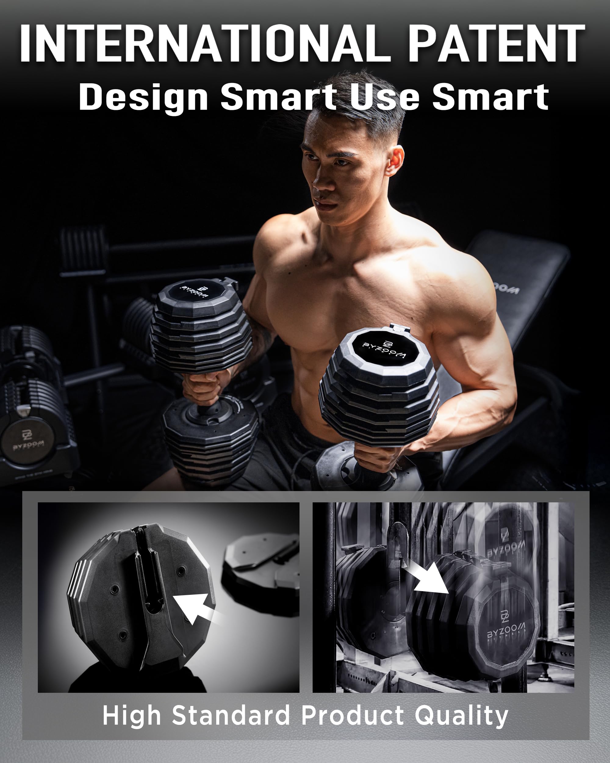 Classic Series 55LB Dumbbell Pair & Stand Bundle Set