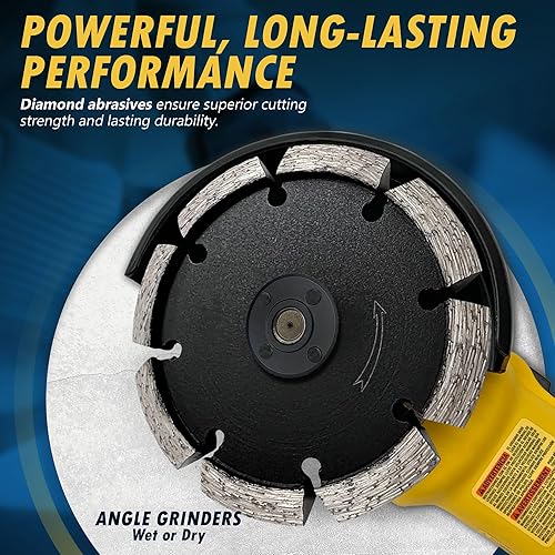 Miniatura 5 de Cuchillas de persecución de grietas de diamante de 4 pulgadas para enrutar y reparar grietas en hormigón y asfalto, 14 de pulgada de ancho con un