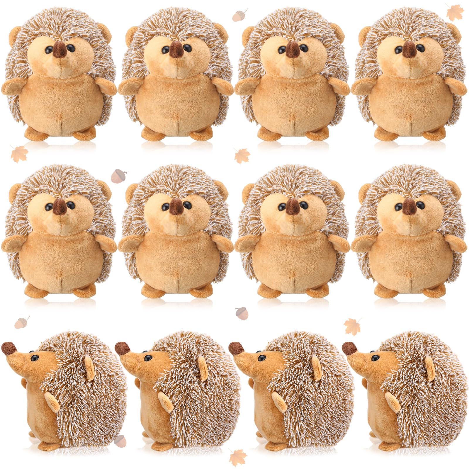 Blueweenly 12 pezzi di peluche a forma di riccio, 15,2 cm, per bambini, in classe, regalo per San Valentino, bambini, ragazze, matrimonio, baby shower, compleanno, festa di nozze