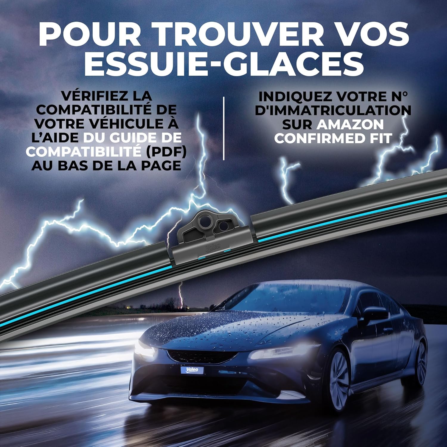 VALEO EVERGUARD Premium VSF48 Silicone Technology Wiper Blade 566006 Length: 19 inches Front (Pack of 1)