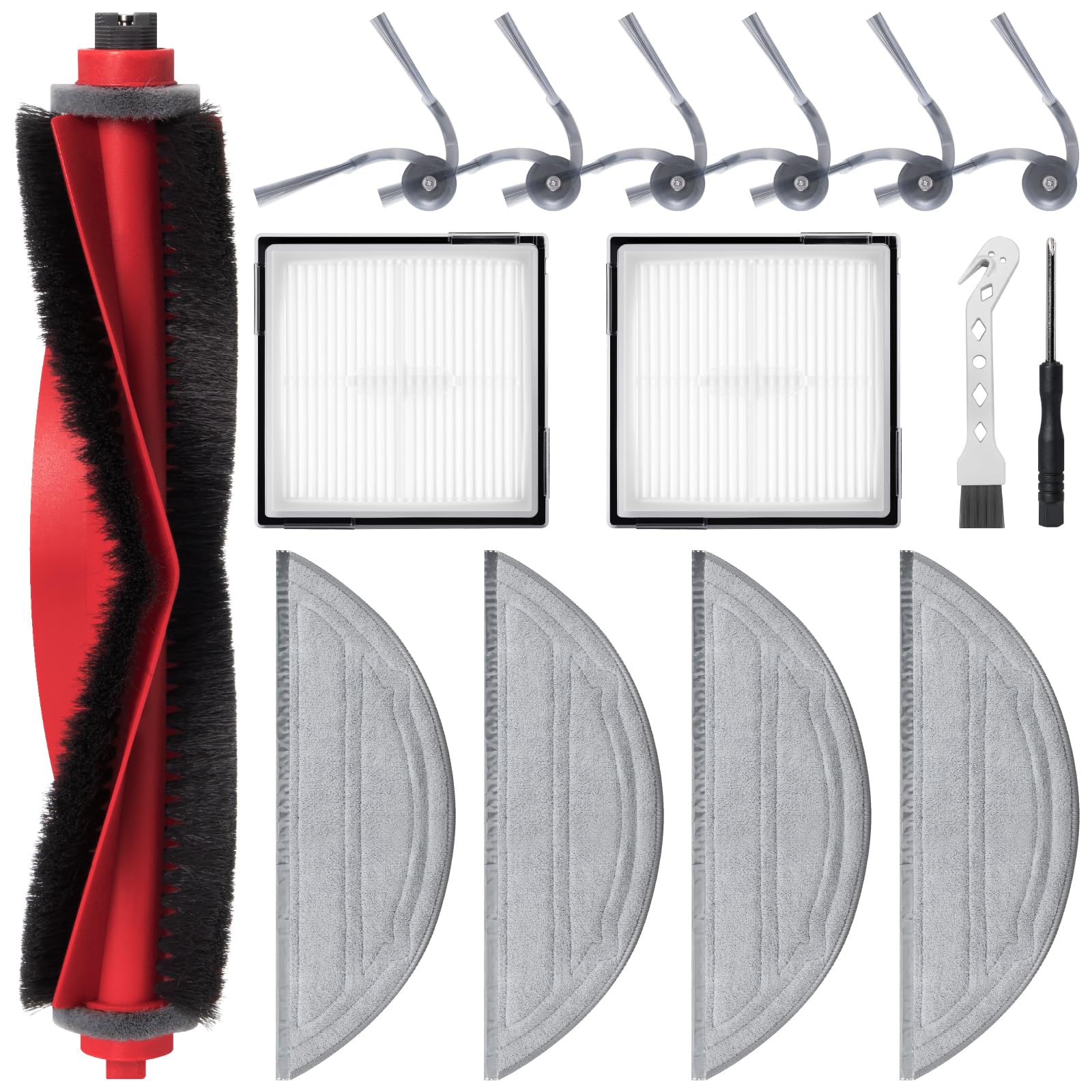 Kit accessoires Roborock Q10 S5 brosse latérale filtre HEPA
