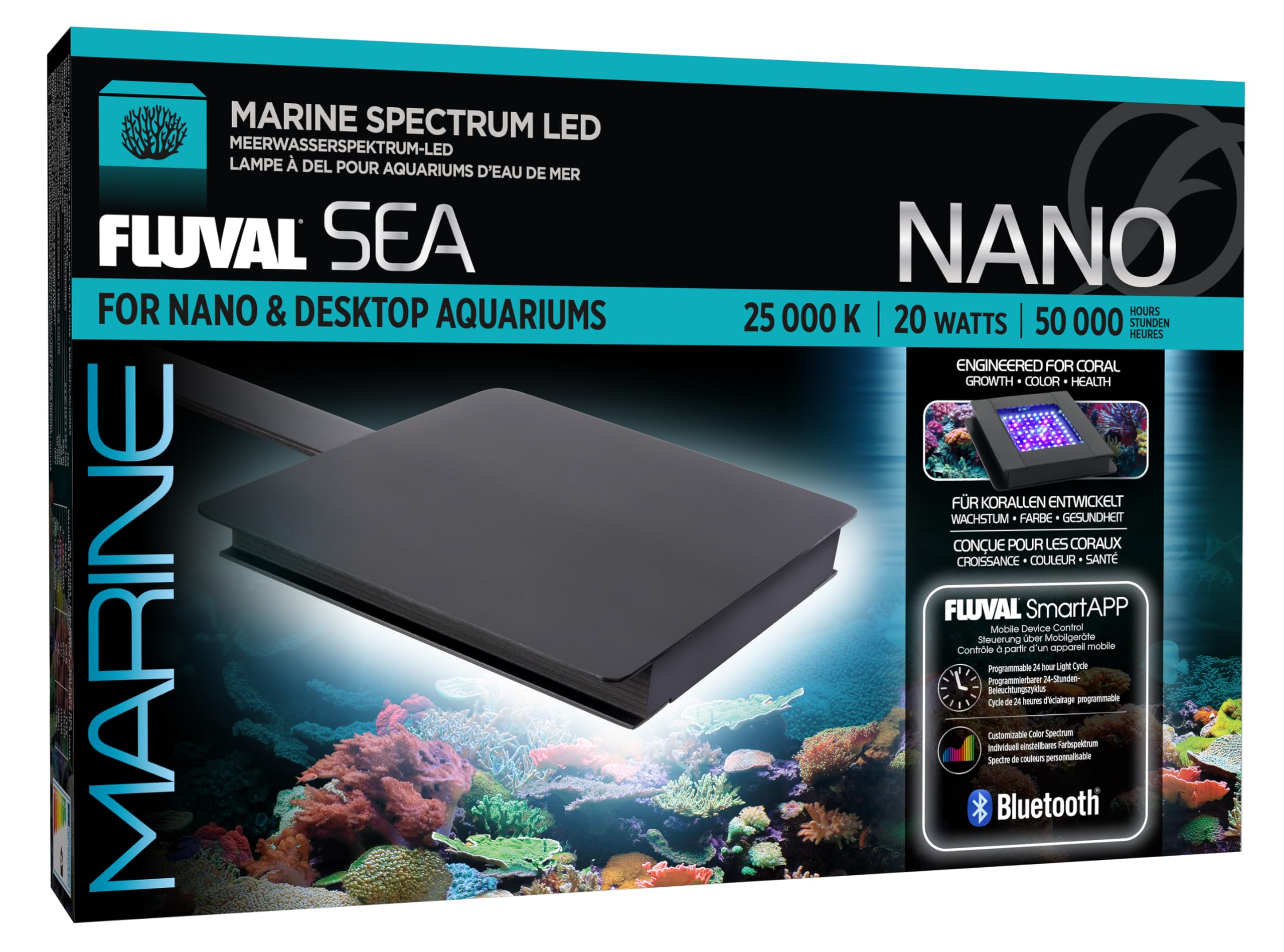 GEX FLUVAL SEA NANO MARINE アクアリウム LED Amazon.com : Fluval SEA Marine Nano LED Aquarium Lighting with