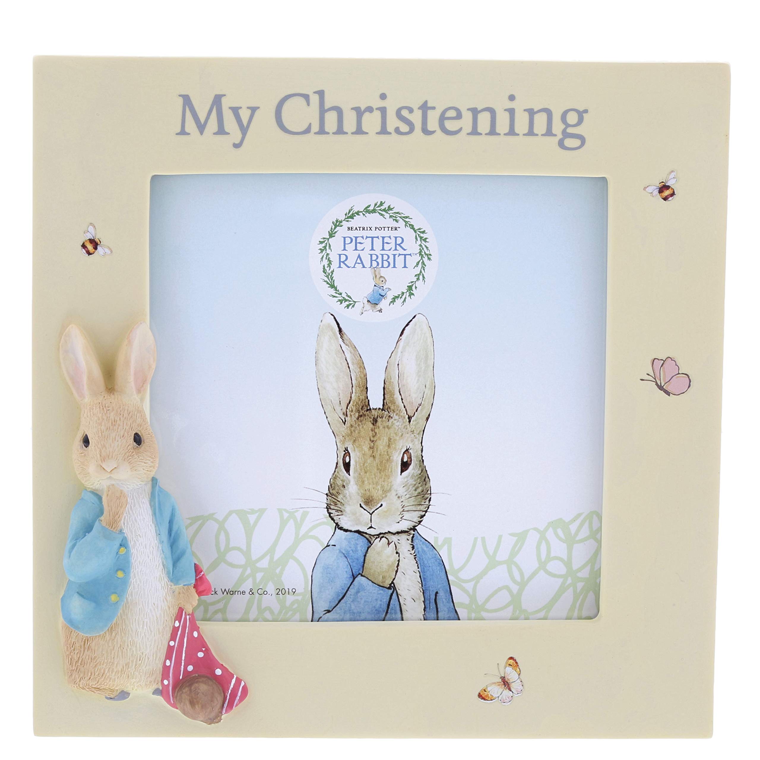 Beatrix Potter Peter Christening Photo Frame