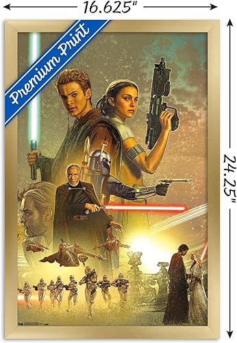 Miniatura 7 de Trends International Star Wars El ataque de los clones - Póster mural de celebración, 14.725 x 22.375 pulgadas, versión premium sin marco