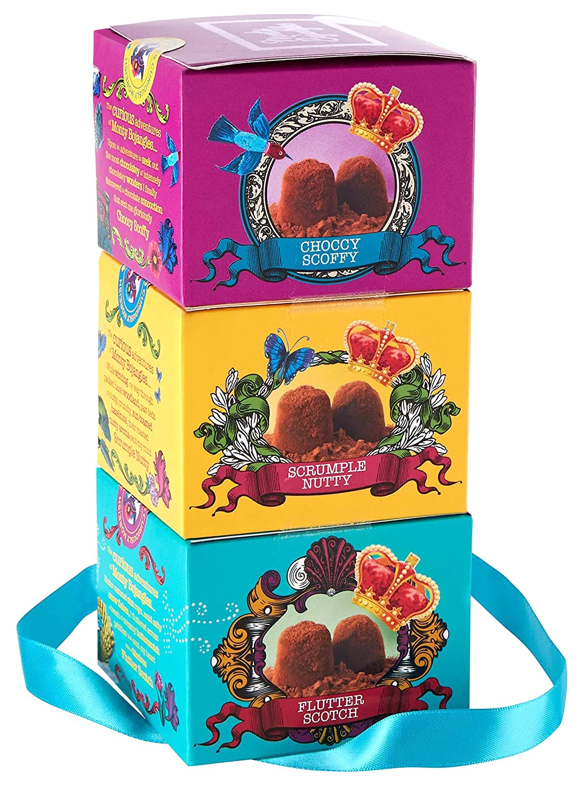 Monty Bojangles Cocoa Dusted Truffles Gift Tower, 300g & Scrumple Nutty