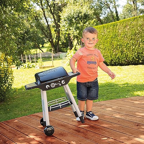 Miniatura 9 de Smoby: BBQ Plancha Grill - Negro, juego de accesorios de 18 piezas, cocina realista, gira el botón y ve aparecer llamas, 19.69 x 14.57 x 28.43
