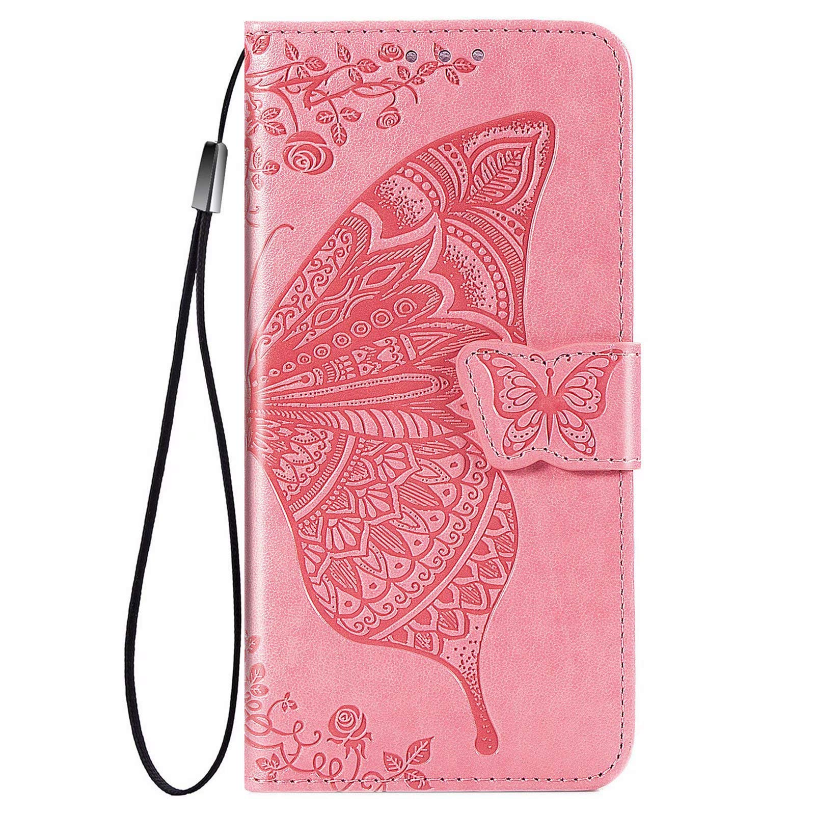 BAIDIYU Case for Sharp Aquos Zero 5G Phone Case, Card Slots, Kickstand Feature, Luxury PU Leather Wallet Case Flip Folio Cover, Cover for Sharp Aquos Zero 5G.(Pink)