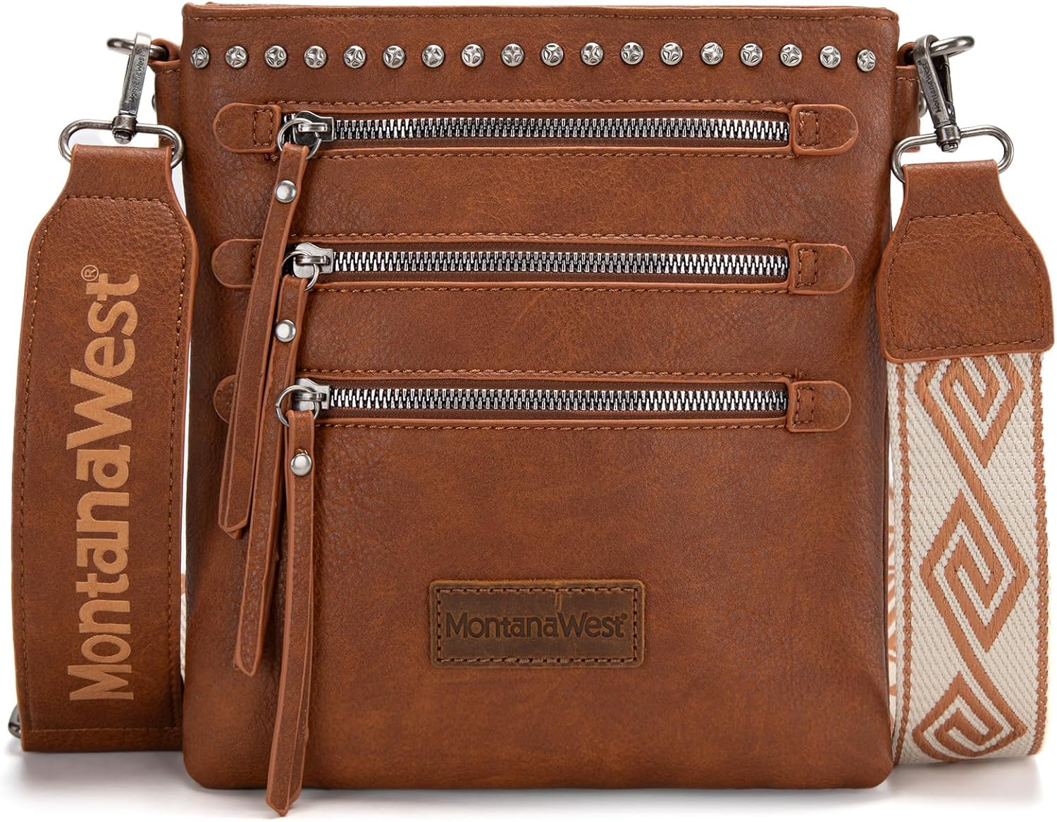 Montana West Crossbody Bags for Women Multi Pocket Cross Body Bag Purses with Guitar Strap