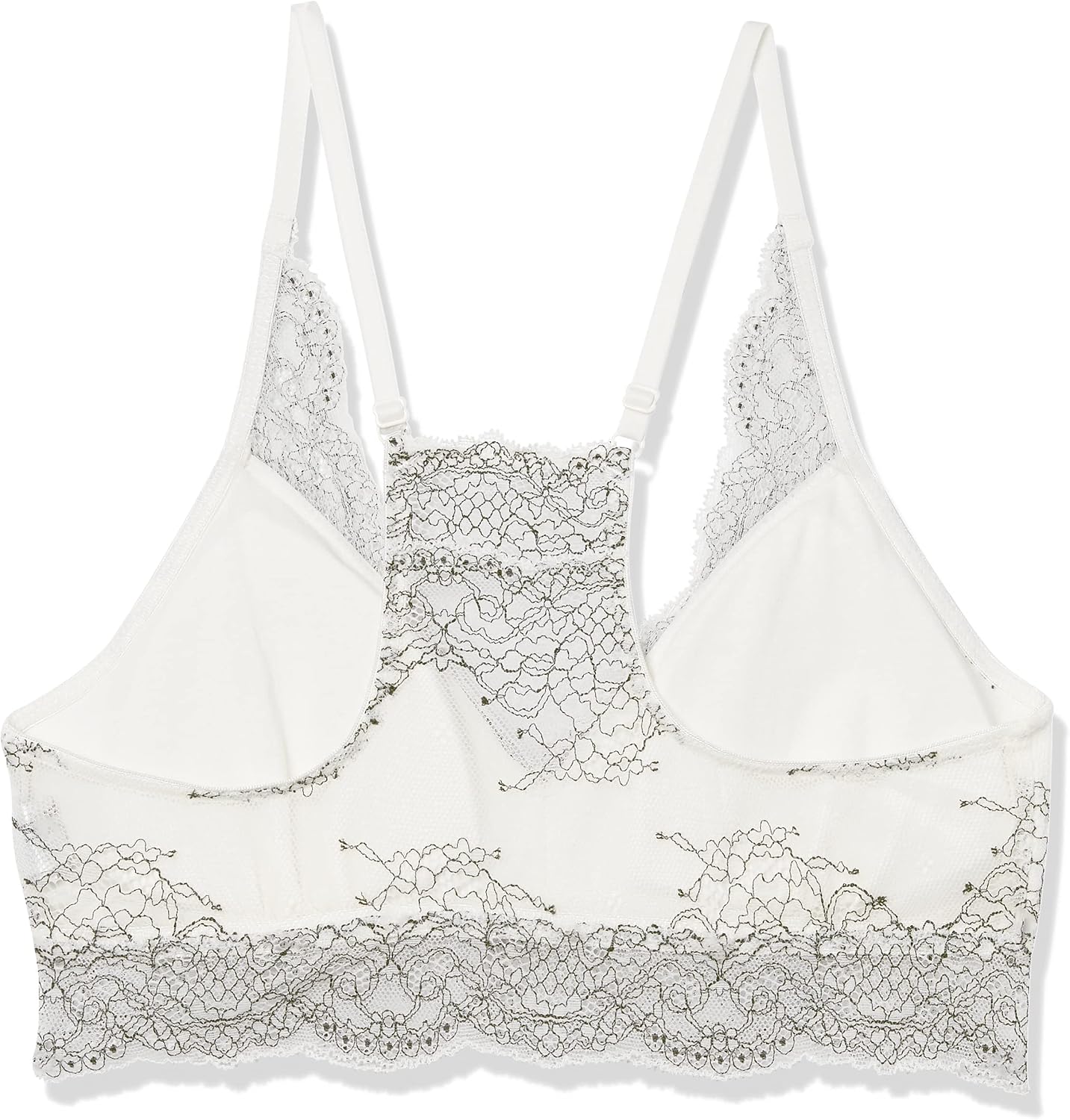 Amazon Brand - Mae Women's Lace Racerback Bralette with Removable Pads (for A-C cups)