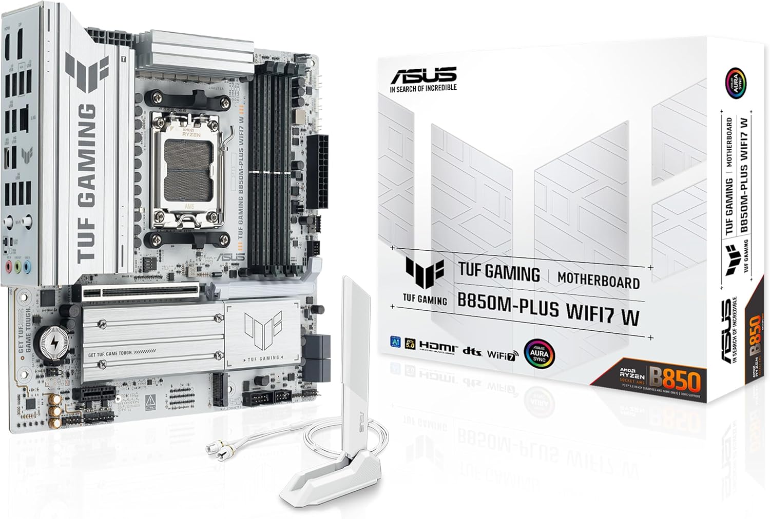 TUF GAMING B850M-PLUS WIFI7 W AMD B850 Socket AM5 micro ATX (TUF GAMING B850M-PLUS WIFI7 W) - Scheda video