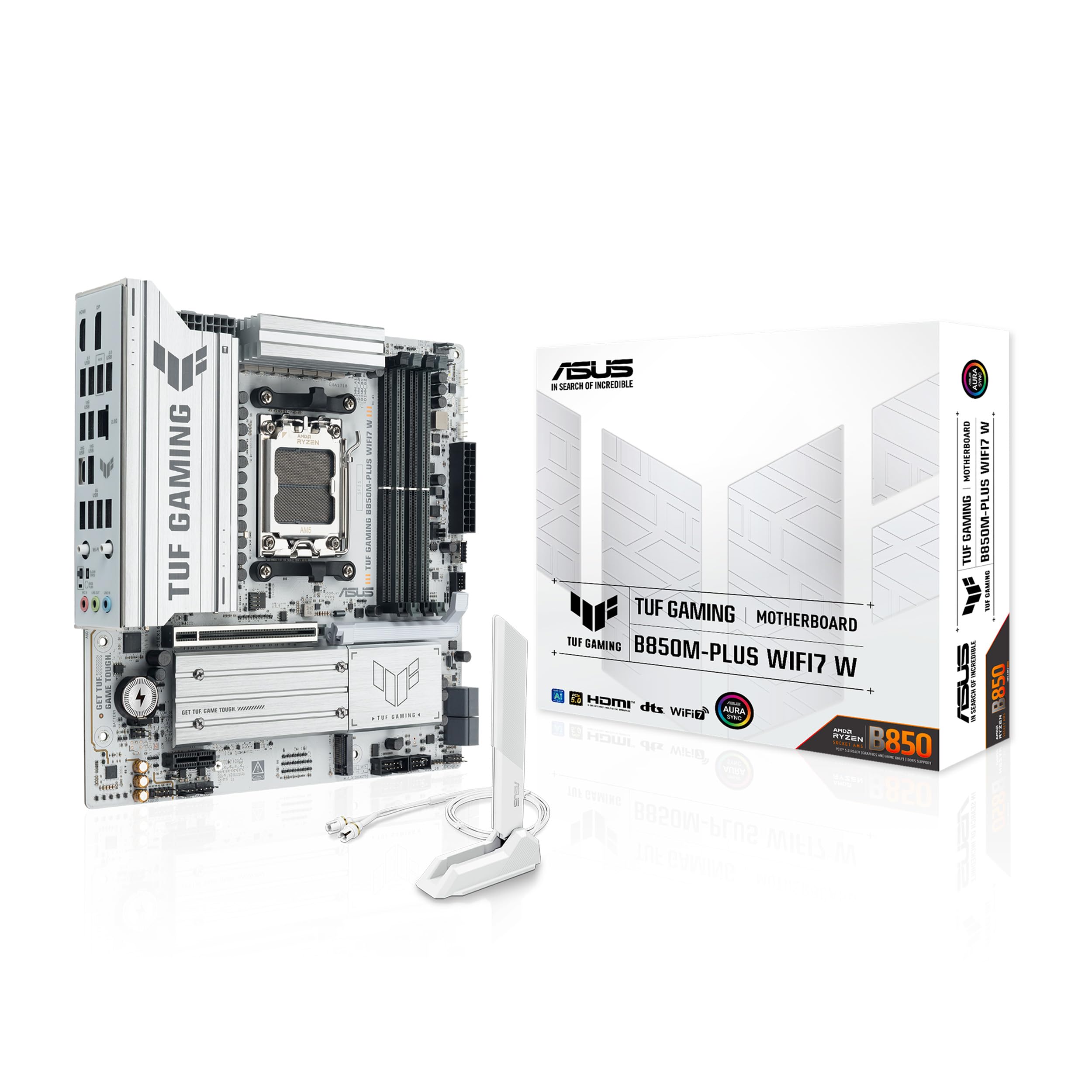 ASUS TUF Gaming B850M-PLUS WIFI7 W Motherboard Socket AMD AM5