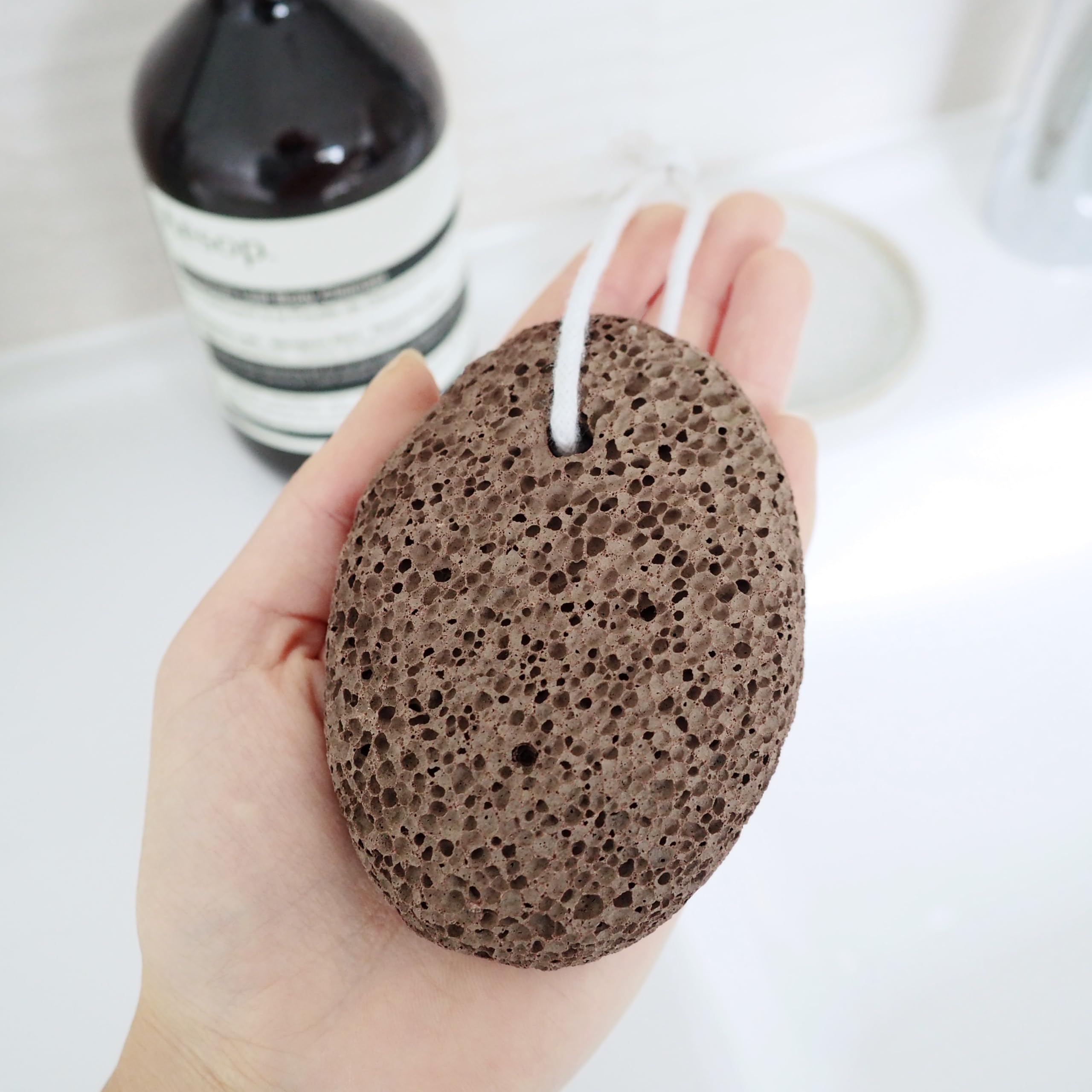 Piedra pómez volcánica exfoliante pulidora suavizante natural para pedicura 1 unidad