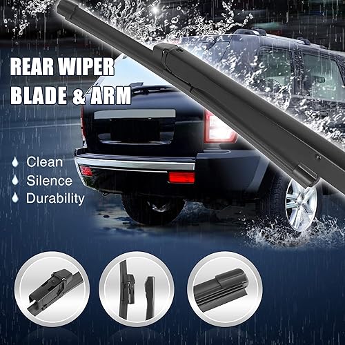 Miniatura 2 de X AUTOHAUX Juego de brazo de limpiaparabrisas trasero para Ford EcoSport 2015-2017 11 pulgadas 11.220 in