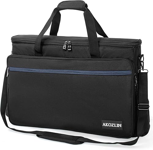 AKOZLIN Bolsa de viaje acolchada para mezclador de DJ, bolsa de hombro de 20.5 × 3.15 x 13 pulgadas, apta para Pioneer Flx 4 DDJ DJ Lite SB 2 3 SB2
